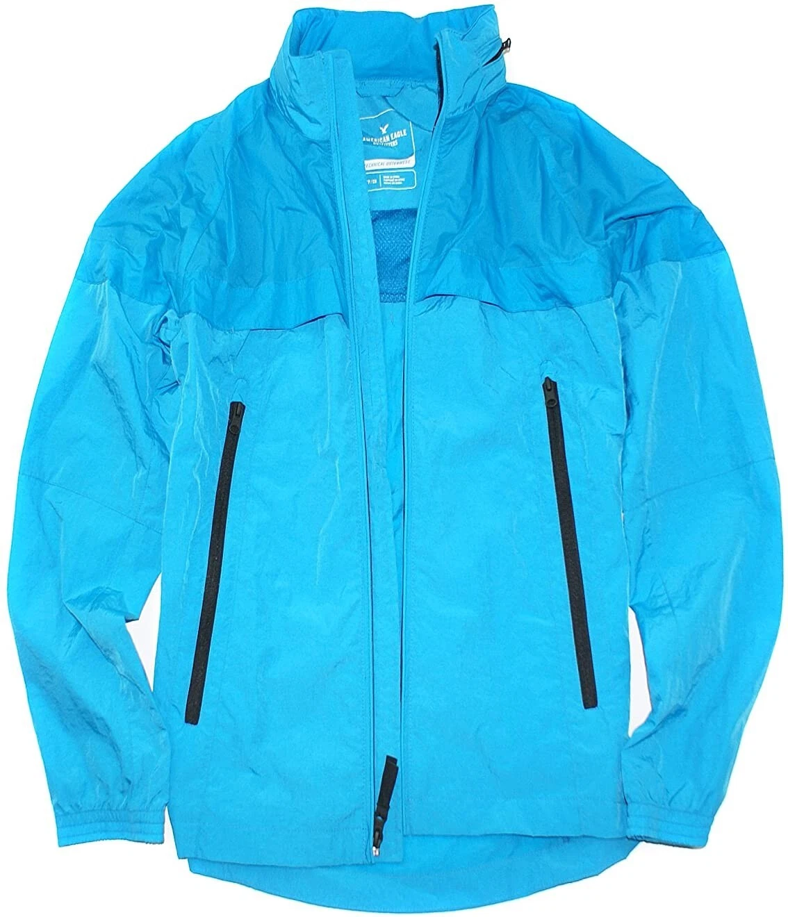 American Eagle Men's Active Wear Full Zip Lightweight Windbreaker (e113)