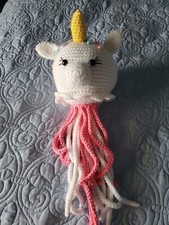 Handmade Crochet Unicorn Jellyfish Toy