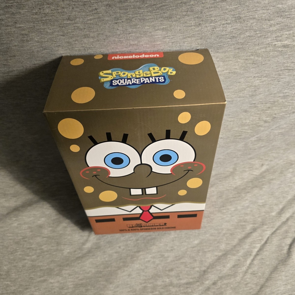 Medicom 400% + 100% Bearbrick ~ SpongeBob Be@rbrick GOLD