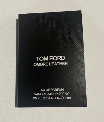 Tom Ford Ombre Leather Eau De Parfum Sample Spray 1.5ml/.05 oz Vial Card VOC