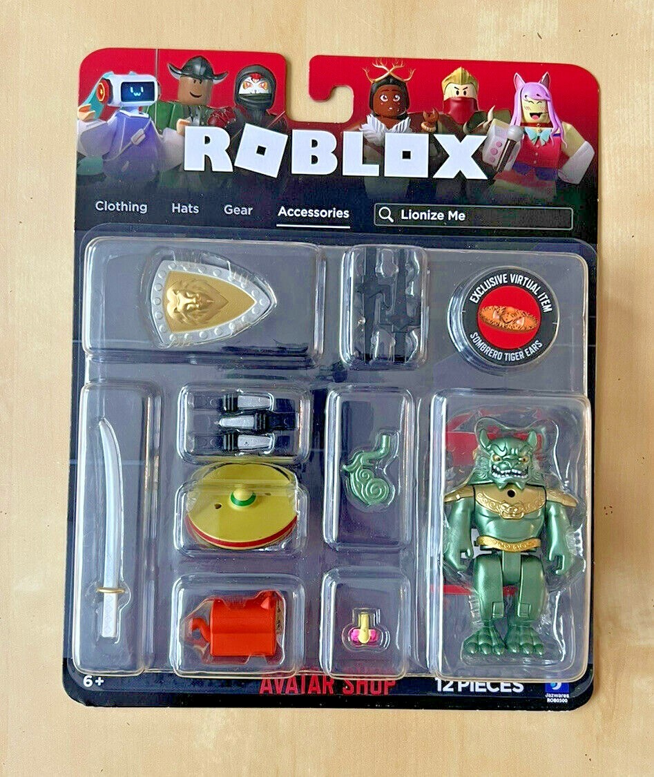 ROBLOX Accessories Avatar Shop Lionize Me Figure Set Exclusive Virtual Item RARE