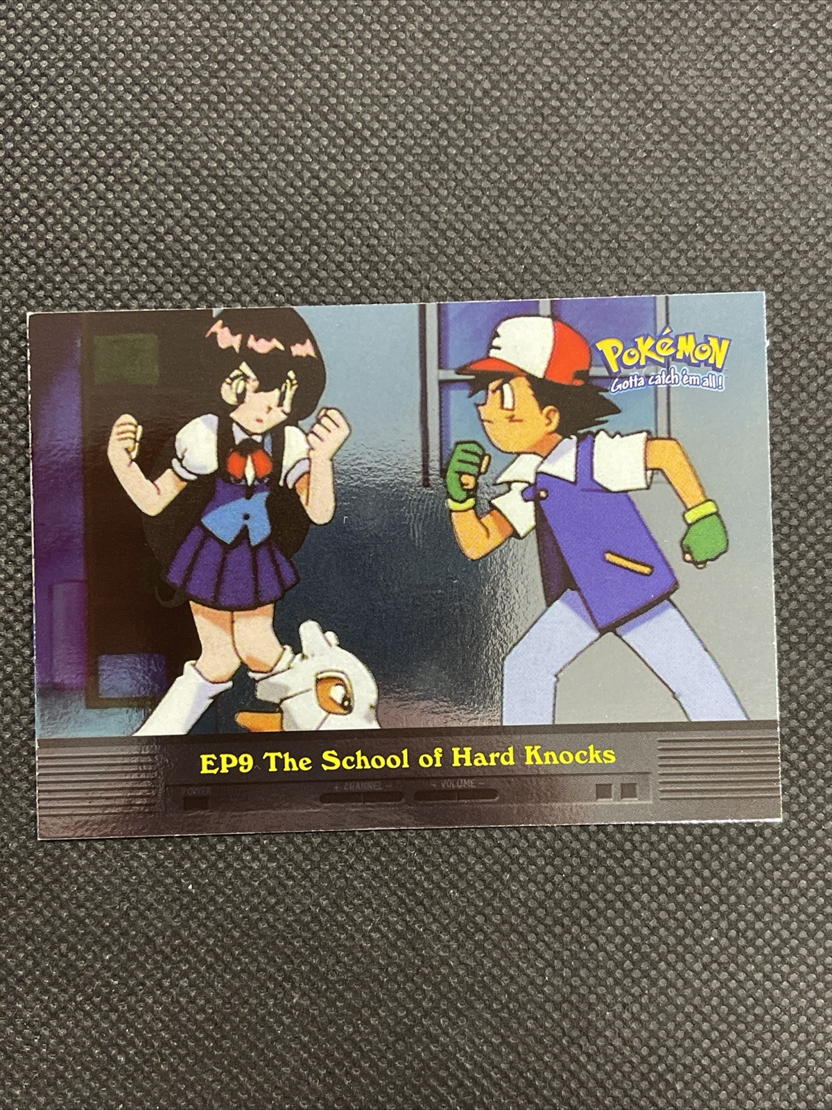 EP9 The School of Hard Knocks Holo Foil Pokemon Topps Series 2 Card Blue Logo