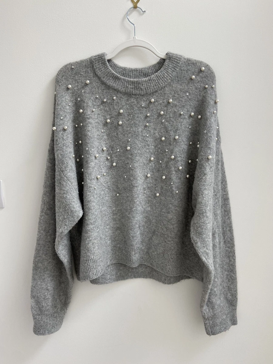 H M pearl knit jumper