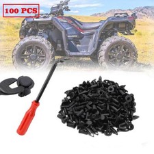 100 x UTV ATV Plastic Fender Clips Body Rivets with Fastners