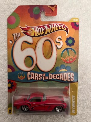 2010 Hot Wheels Cars Of The Decade  60s Pink  62 Corvette #16/32  P66