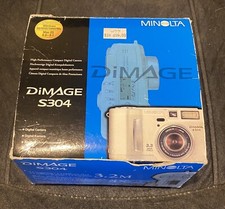 Minolta Dimage S304 3.1MP Compact Digital Camera Silver - For Parts Only