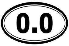 0.0 Funny Sticker Decal running marathon