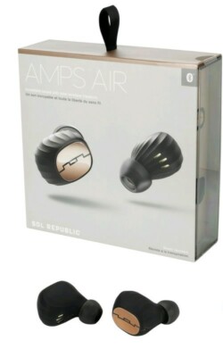 NEU UND VERPACKT Sol Republic AMPS AIR GOLD TRUE WIRELESS IN EAR UVP £149,99 KOSTENLOSER VERSAND
