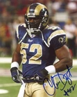 CHRIS DRAFT  LOS ANGELES RAMS SIGNED 8X10 PHOTO