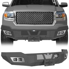 For 2014 2015 Gmc Sierra 1500 Front Bumper Assembly W/4x 25w Led Lights