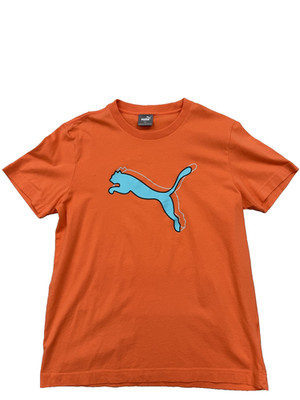 Puma Men's Orange M Short Sleeve Crew Neck T-Shirt