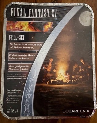 Final Fantasy XV 15 Promo BBQ Barbecue Grill-Set Sqaure Enix Selten Rare