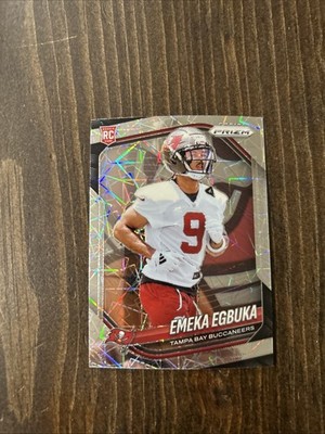 2025 Panini Prizm - Emeka Egbuka Lazer Prizm Rookie RC #351 Buccaneers