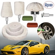 9tlg Polierscheibe Polierscheiben mit Polierpaste Polieraufsatz für Bohrmaschine