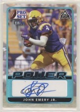 2021 Leaf Pro Set Power Base Platinum Spectrum Foil 64/99 John Emery Jr Auto 0l2