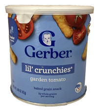 Gerber Lil Crunchies Garden Tomato Baked Grain Snack 1.48 oz