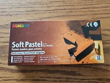 Mungyo Soft Pastels MP-12EP - 12 Pastels - NOS - Earth Tones Assortment 