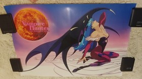 Vampire Hunter Savior Darkstalkers Poster lot of 2 Capcom Sega Saturn B2 Promo