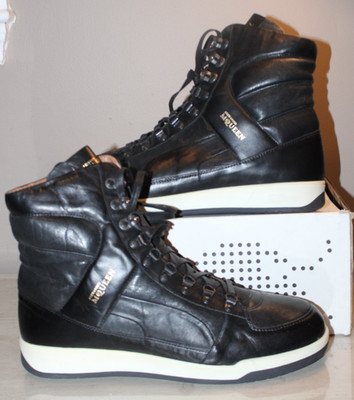 ALEXANDER MCQUEEN PUMA COLLAB BLACK LEATHER FEIST II HIGH MEN'S SIZE 12 NIB