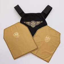 Concealable Bulletproof Vest with Two 10"x12" Advanced Soft Armored Plates 3-A