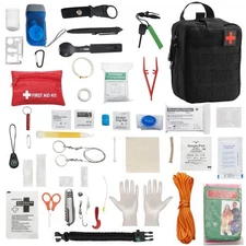 VEVOR Survival First Aid Kit,250 Pieces,600D Nylon Trauma First Aid Bag,Survival