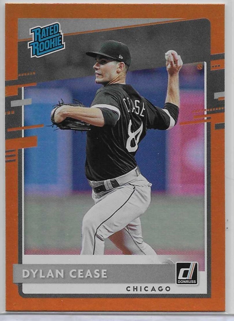 2020 Donruss Dylan Cease Orange Foil Rated Rookie Card #53     H-75