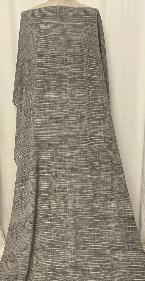 Handwoven Organic 70% Cotton & 30% Hemp Gray Fabric By the Yard 42" Inches Wide - Image 3 of 4