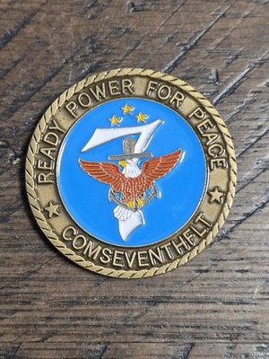 US Navy 7th Fleet Ready Power For Peace CHALLENGE COIN