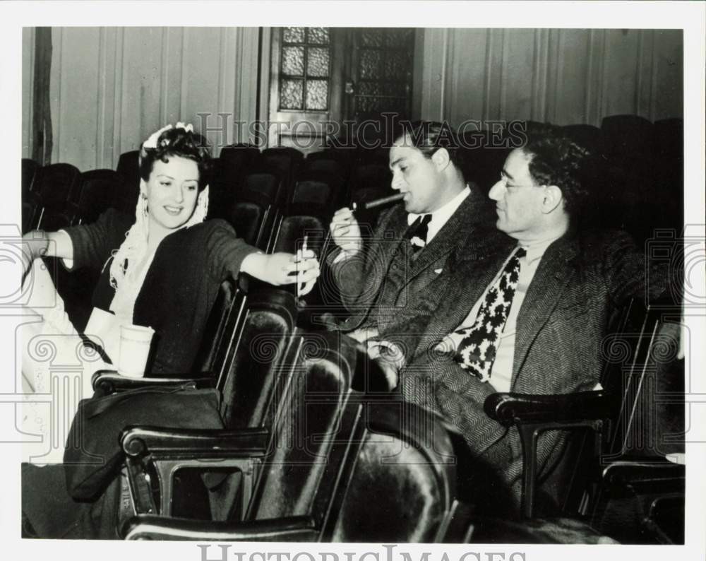 1983 Gypsy Rose Lee Michael Todd George Kaufmann Play Rehearsal Press Photo