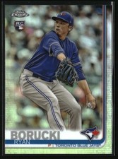 2019 Topps Chrome Refractor Ryan Borucki Rookie #187 RC Toronto Blue Jays