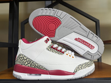 Jordan 3 Retro "Cardinal Red" Basketball Shoes Us men's Size 7-13