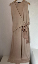 Ladies Figleaves Oatmeal Sleeveless Stretchy Wide Leg Jumpsuit Womens UK 10 NEW