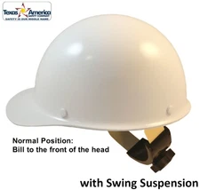 MSA Skullgard Cap Style with Swing Suspension - White