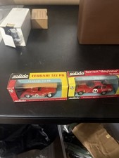 Vintage Solido Ferrari 312 PB #51 & Ferrari Daytona Le Mans #54 1:43 Boxed Lot
