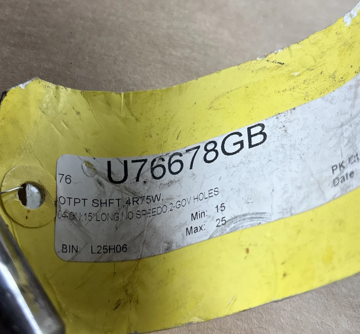 Ford 4R70W 4R75W 4R70E 4R75E 2WD Output Shaft 15” 2004-Up U76678GB photo 6