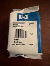Genuine OEM HP 27 Black C8727A New Ink Cartridge Sealed. No Box. Ships Fast 