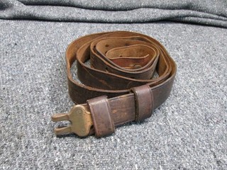 GUERRA INDIA/ERA GUERRA HISPANOAMERICANA TRAMPILLA MILITAR DE EE. UU. Y ESLINGA PARA RIFLE KRAG