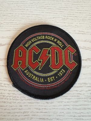 ACDC High Voltage Rock N Roll - Woven Sew On Patch - Officially Licensed
