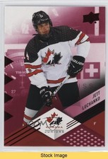 2024 Upper Deck Team Canada Juniors Red Foil Jett Luchanko #37 READ b3q