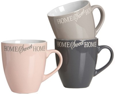 Ritzenhoff & Breker Kaffeebecher ''SWEET HOME'' 0,36 Liter aus Keramik 6 Stück