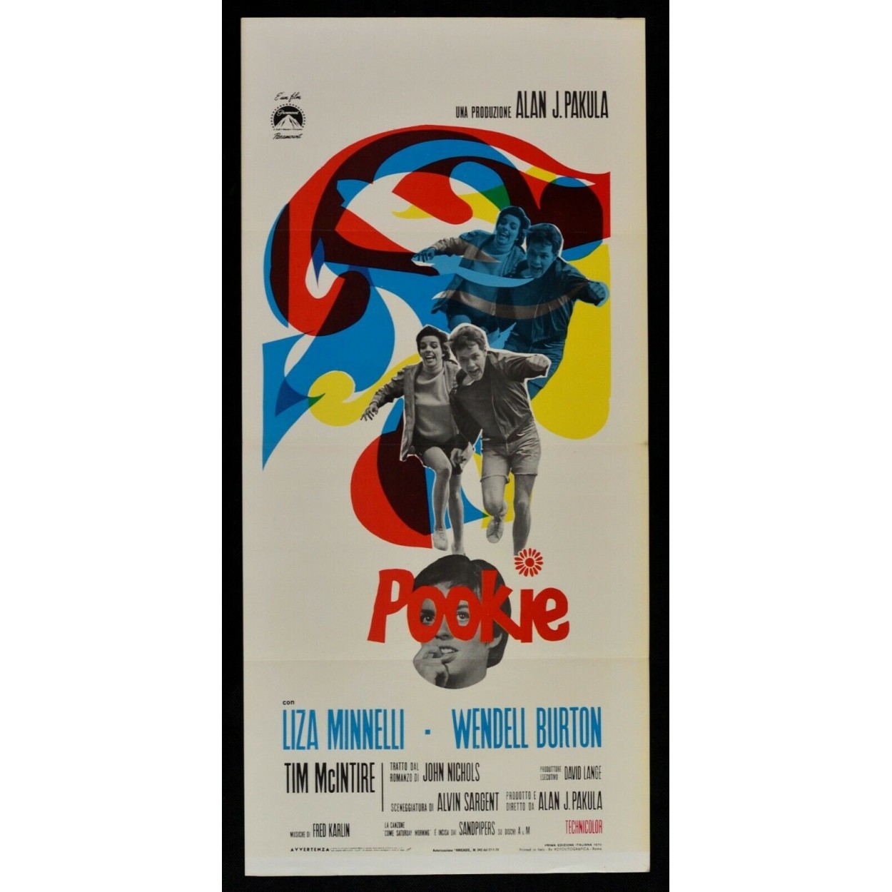 Locandina originale film Pookie (1969) - Regia di Alan Pakula