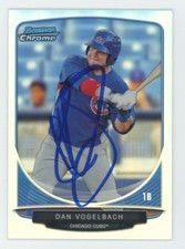 2013 Bowman Chrome Cream of the Crop Mini Dan Vogelbach Auto #CC-CC4 COA Card