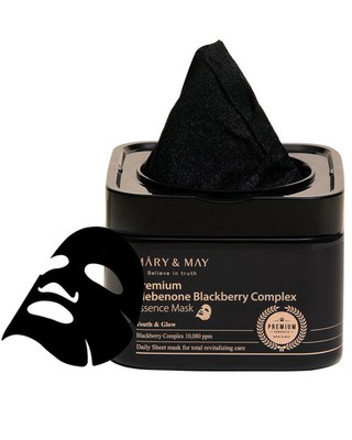 Mary&May Premium Idebenone Brombeerkomplex Essenz Maske - Schnellspender