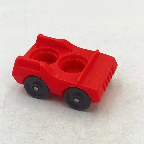 HTF Vintage 1987 Fisher Price Little People Red White 2-seater McDonald's Car