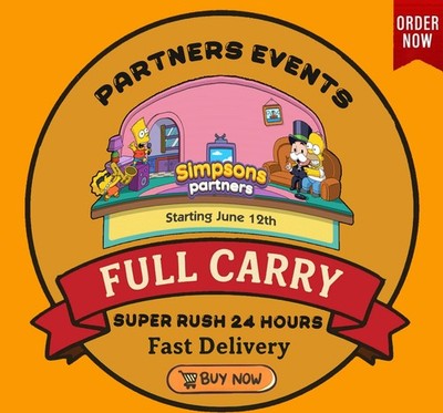 Simpsons Partners Monopoly_G0 Partner_Event - 1 Slot Full Carry 80k points 2579