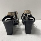 Roger Vivier Snakeskin Print Strappy Ring Block Heel Sandals Italy Size 37.5 — photo 4