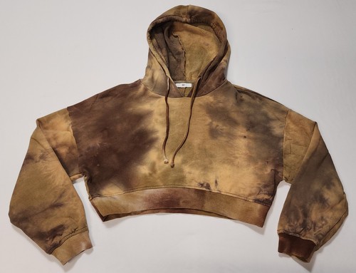 BP Nordstrom 2020 Tie Dye Crop Style Hoodie Brown S