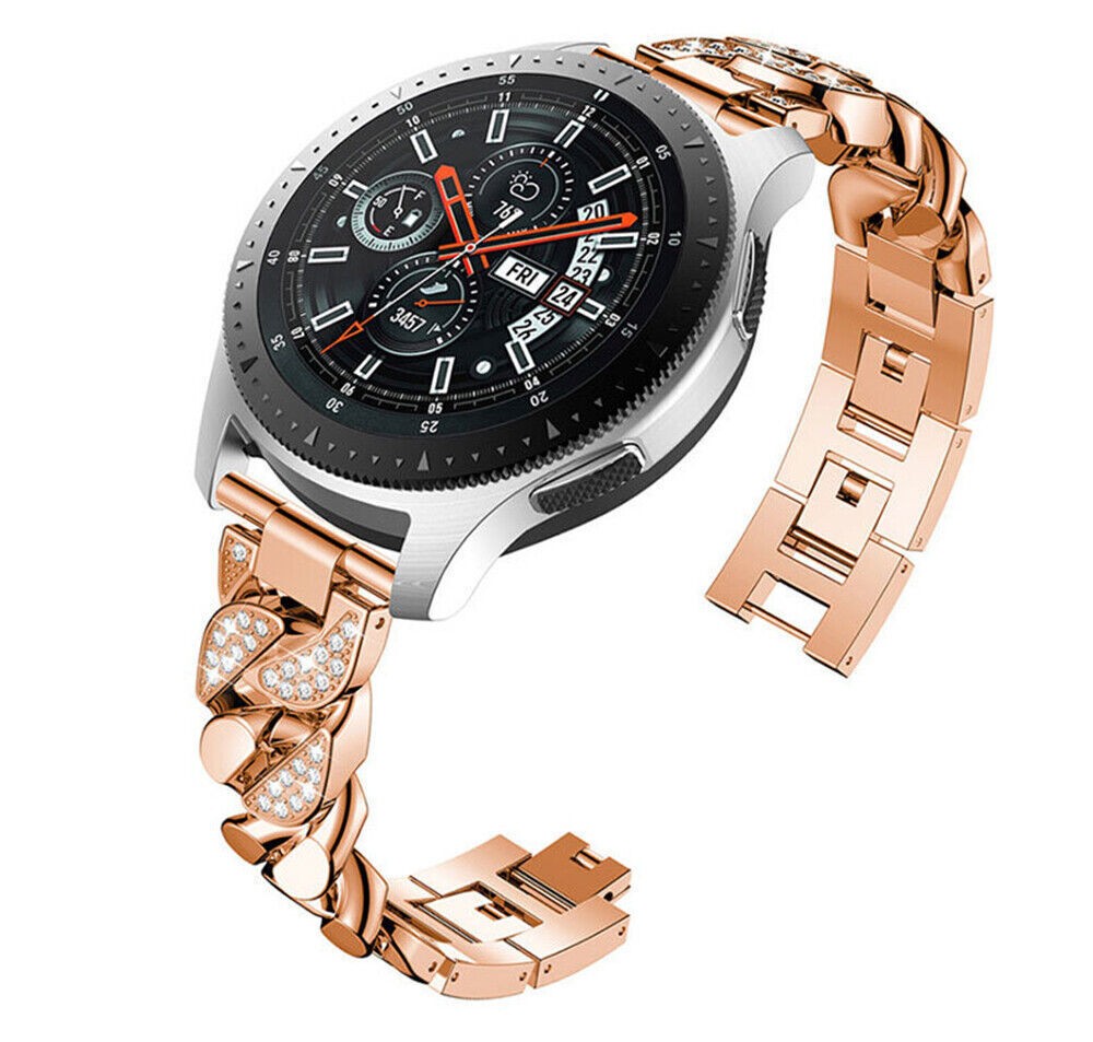 Cinturino per Samsung Galaxy Watch 3 45mm 46mm Gear S3 Cinturino Acciaio Inox foto 3