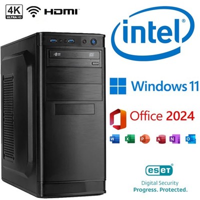 Schul PC Computer Intel i3 14100 16GB RAM 500GB SSD Win 11 Office 2024 c