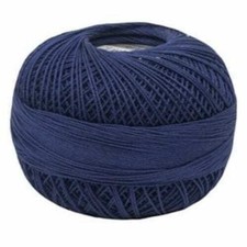 Lizbeth Egyptian Cotton Crochet Thread Size 20 Color 654 Navy Blue